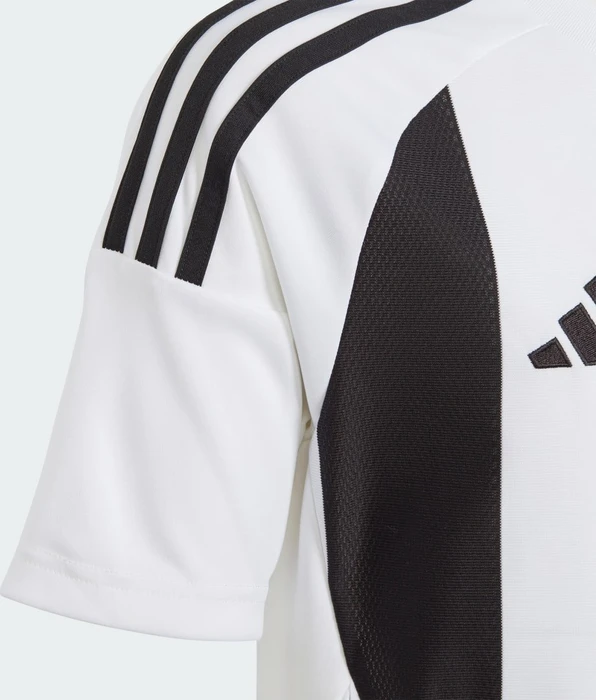 adidas Striped 24 Trikot kurzarm weiß/schwarz (Junior)