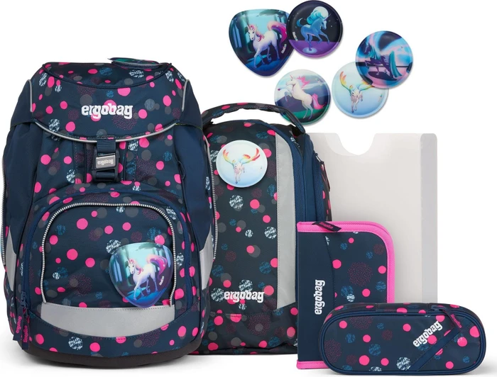 Ergobag Pack PhantBärsiewelt Reflex Glow Schulrucksack-Set, 6-tlg.