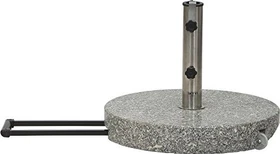Siena Garden Sonnenschirmständer Granit rund mit Trolleysystem 40kg 50cm grau
