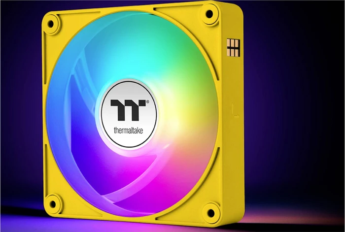 Thermaltake CT120 EX ARGB Sync Bumblebee, gelb/weiß, 120mm, 3er-Pack