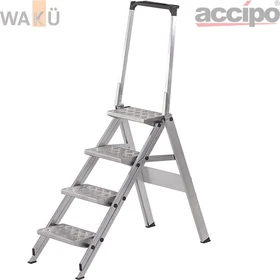 Wakü 410B Little Jumbo Alu Trittleiter, 4 Stufen