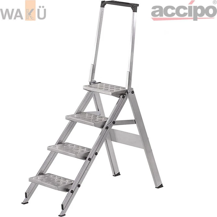 Wakü 410B Little Jumbo Alu Trittleiter, 4 Stufen