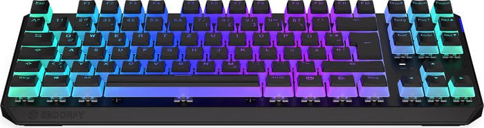 Endorfy Thock TKL Wireless Pudding, PBT, LEDs RGB, hot-swap, Kailh Box BROWN, USB/Bluetooth, DE