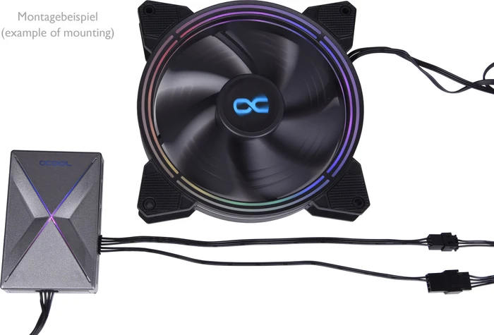 Alphacool Eis-Matrix 2 Adapterkabel, 5-Pin auf PWM + ARGB 20cm, 3er-Pack