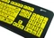 Geemarc Großschrifttastatur V3 gelb, USB, UK Vorschaubild
