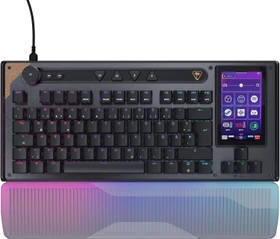 Turtle Beach Command Series KB7 TKL, schwarz, LEDs RGB, Low-Profile TITAN Hall-Effect, USB, DE
