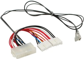 InLine Stromadapter 20-pol ATX-NT auf P8/P9 AT-Mainboard + Schalter, 0.2/0.8m (26641S)