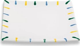 Gmundner Keramik Buntgeflammt Dessertteller Trend 20x20cm