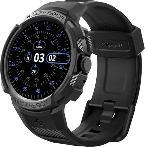 Spigen Rugged Armor Pro für Google Pixel Watch 3 (41mm) schwarz