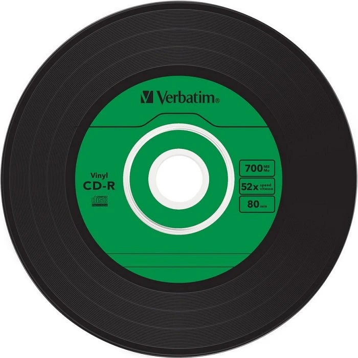 Verbatim Azo Data Vinyl-Design CD-R 80min/700MB, 52x, 10er Slimcase