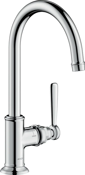 hansgrohe Axor Montreux Waschtischarmatur 16518820 Ausladung 175mm, mit Hebelgriffen, unverschließbare Ablaufgarnitur, brushed Nickel Image