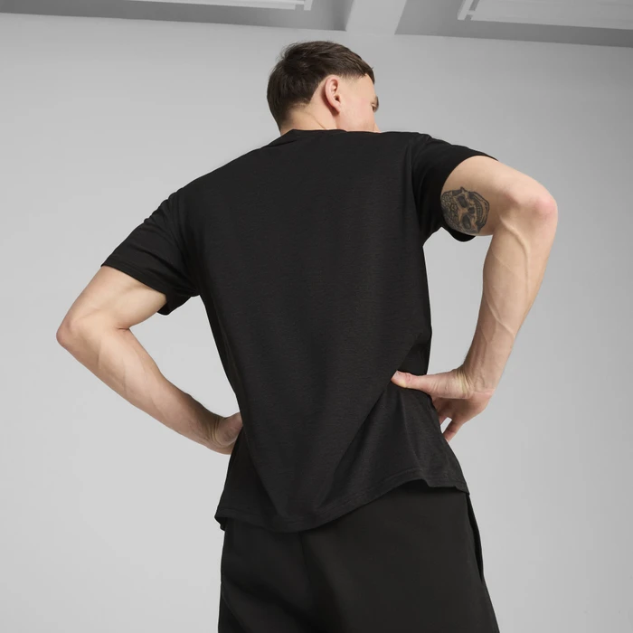 Puma TAD Essentials Funktionsshirt kurzarm puma black heather (Herren)