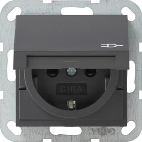 Gira System 55 SCHUKO-Steckdose, anthrazit