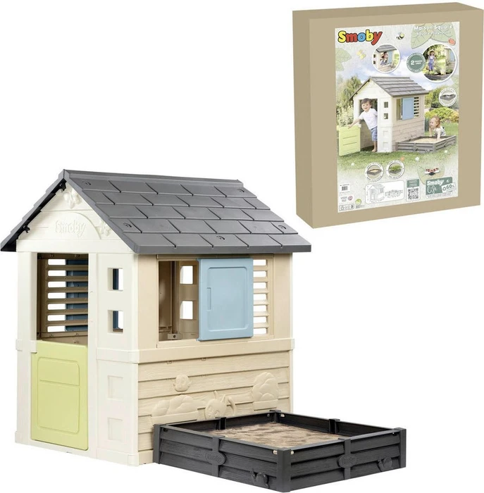 Smoby Spielhaus Life Square mit Sandkasten