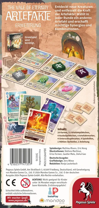 The Vale of Eternity - Artefakte (Erweiterung)