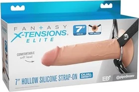 Pipedream Fantasy X-Tensions Elite 7" Hollow Strap-On hautfarbe/hell