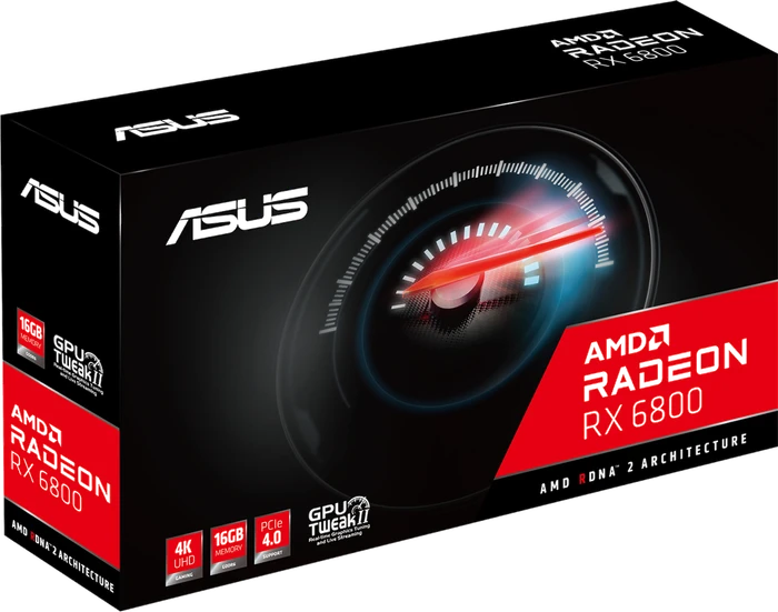 ASUS Radeon RX 6800, RX6800-16G, 16GB GDDR6, HDMI, USB-C, 2x DP