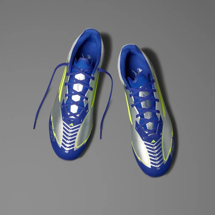 adidas F50 League Messi FG/MG silver metallic/solar yellow/lucid blue