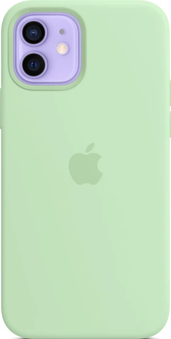 Apple Silikon Case mit MagSafe für iPhone 12/iPhone 12 Pro Pistazie