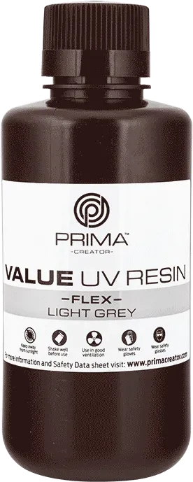 PrimaCreator Value Flex UV Light Grey, 500g