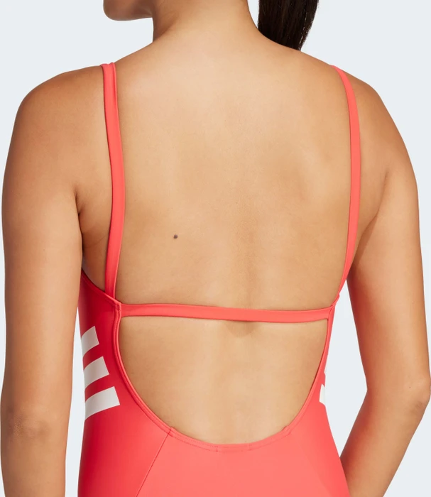 adidas 3-Streifen U-Back Badeanzug semi lucid red/pulse magenta (Damen)