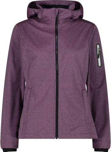 CMP Zip Hood Softshell Funktionsjacke bubblegum mel. (Damen)