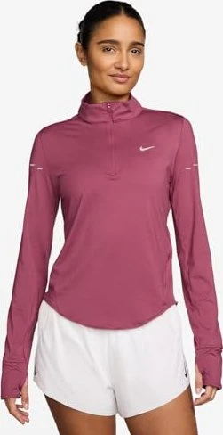 Nike Swift Dri-FIT UV 1/4-Zip Laufshirt langarm sweet beet (Damen)
