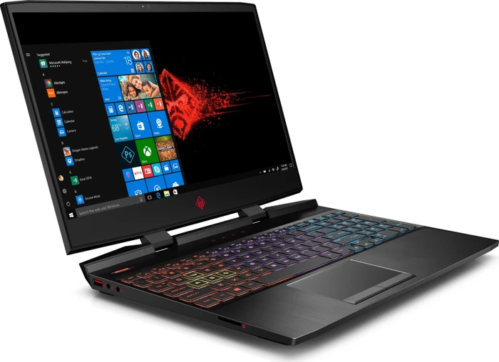 HP OMEN by HP Laptop 15-dc0005ng, Shadow Black, Core i7-8750H, 16GB RAM, 256GB SSD, 1TB HDD, GeForce GTX 1060, DE