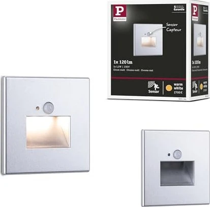 Paulmann LED Edge Quadro Sensor Einbauleuchte chrom