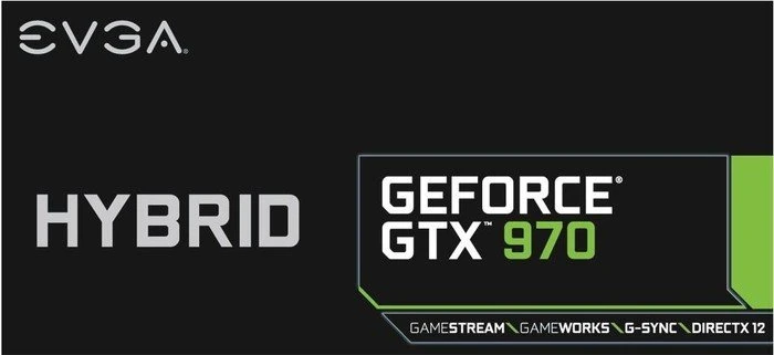EVGA GeForce GTX 970 Hybrid, 4GB GDDR5, 2x DVI, HDMI, DP