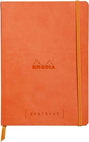 Rhodia Boutique goalbook, A5, punktiert, Softcover, tangerine rot, 120 Blatt
