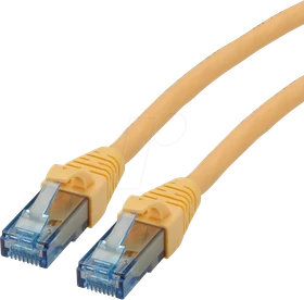 Roline / Secomp GHMT Patchkabel, Cat6a, U/UTP, RJ-45/RJ-45, 20m, gelb