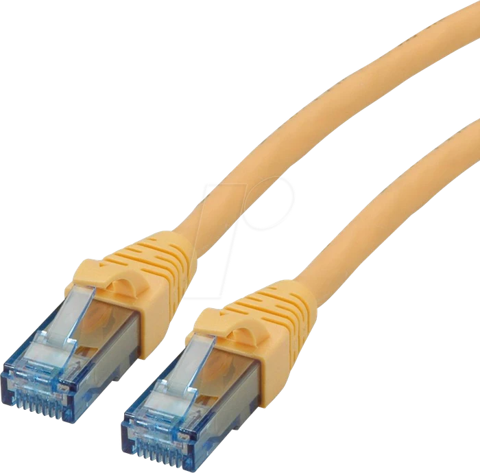 Roline / Secomp GHMT Patchkabel, Cat6a, U/UTP, RJ-45/RJ-45, 20m, gelb