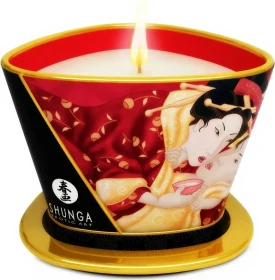 Shunga Massagekerze Sparkling Strawberry Wine, 170ml
