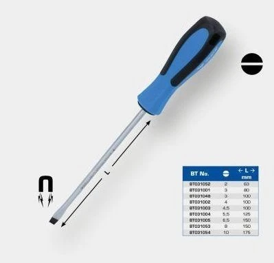 Brilliant Tools Schlitz Schraubendreher, 2x63mm