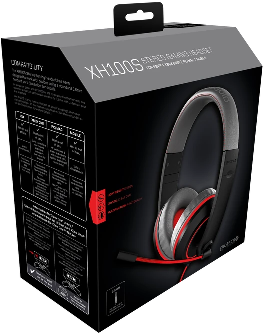 Gioteck XH100S grau/rot