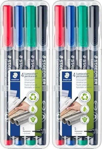 Staedtler Lumocolor 313 permanent sortiert, 4er-Set