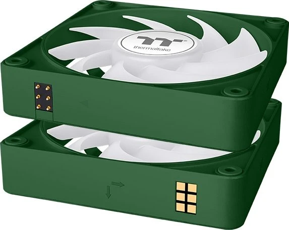 Thermaltake CT140 EX ARGB Sync Racing Green, grün/weiß, 140mm, 3er-Pack