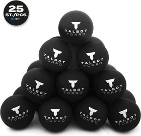 Talbot Torro Blauer Punkt, Polybag Squashbälle schnell, 25 Stück