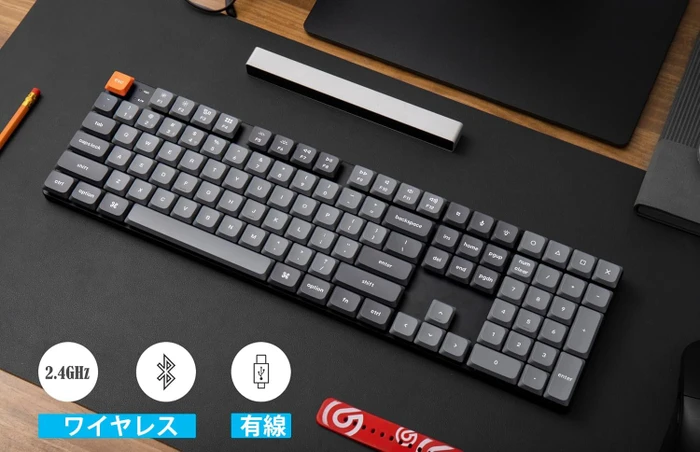 Keychron K5 Max, grau, LEDs weiß, Gateron LOW PROFILE 2.0 RED, USB/Bluetooth, US