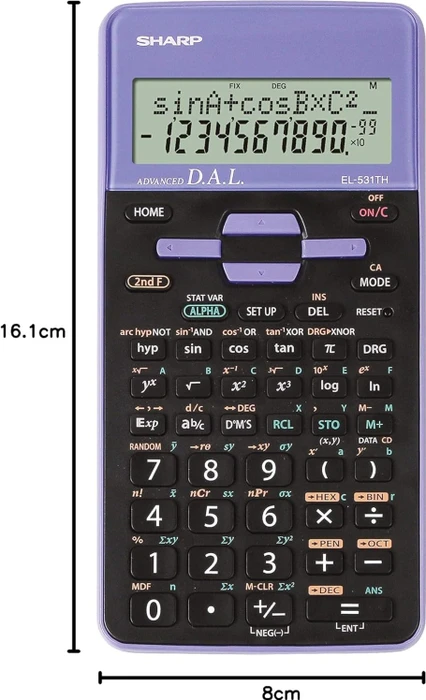 Sharp EL-531TH, schwarz/violett