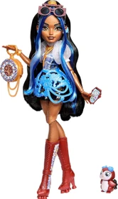Mattel Monster High - Robecca Steam in blauer Bluse und schwarzen Shorts