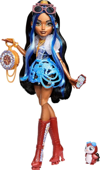 Mattel Monster High - Robecca Steam in blauer Bluse und schwarzen Shorts