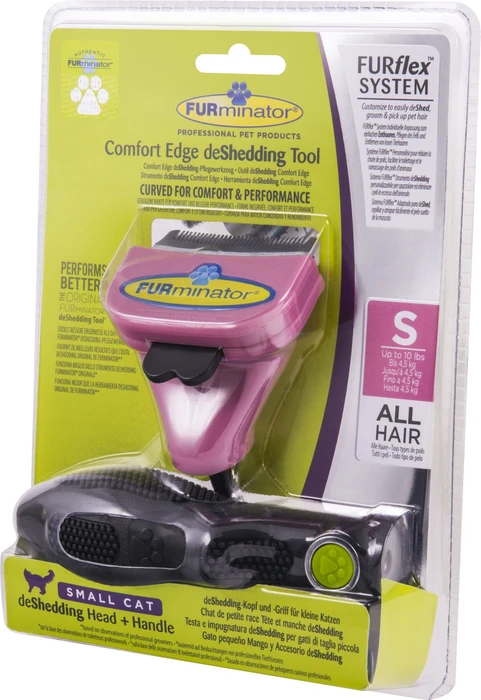FURminator FURflex deShedding Aufsatz für kleine Katzen, inkl. Handgriff