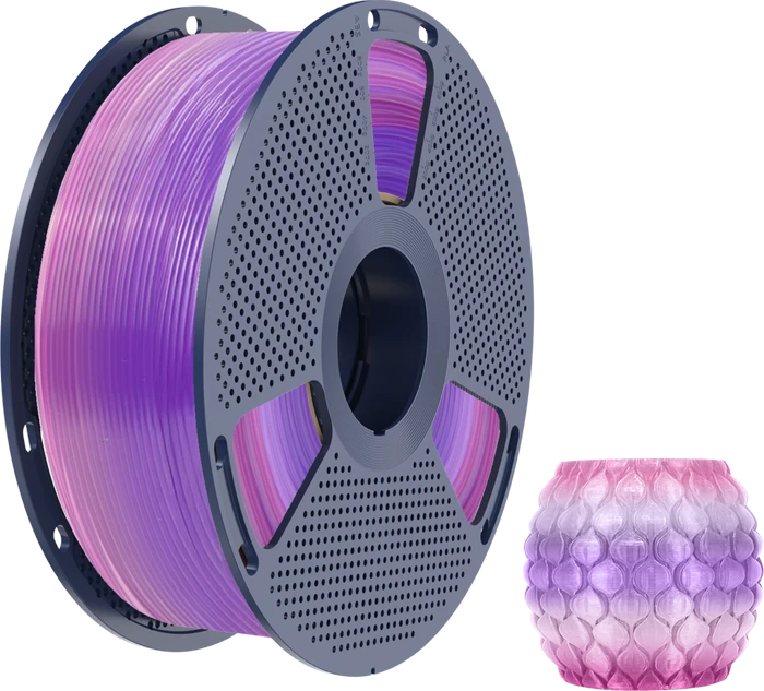 Sunlu PLA Transparent Rainbow-03, mehrfarbig, Spule, 1.75mm, 1.00kg