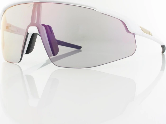 Alpina Turbo Pro QV white matt/mirror rainbow
