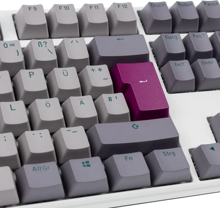 Ducky One 3 TKL, Mist Grey, PBT, LEDs RGB, MX RGB ERGO CLEAR, USB, DE