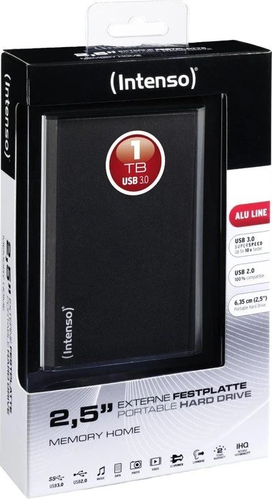 Intenso Memory Home, schwarz, 1TB, USB 3.0 Micro-B