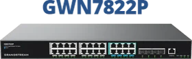 Grandstream GWN7820 Series Rackmount Gigabit Managed Switch, 24x RJ-45, 4x SFP+, 360W PoE++ (GWN7822P)