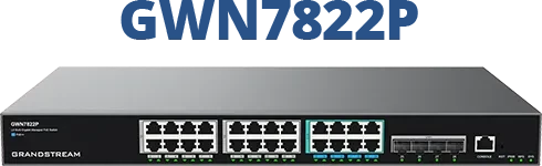 Grandstream GWN7820 Series Rackmount Gigabit Managed Switch, 24x RJ-45, 4x SFP+, 360W PoE++